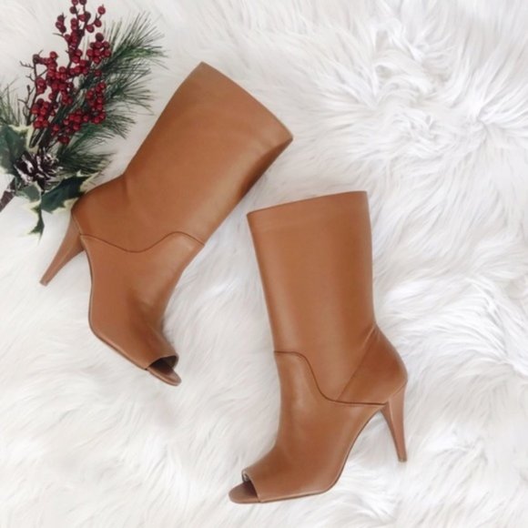 elaine open toe bootie